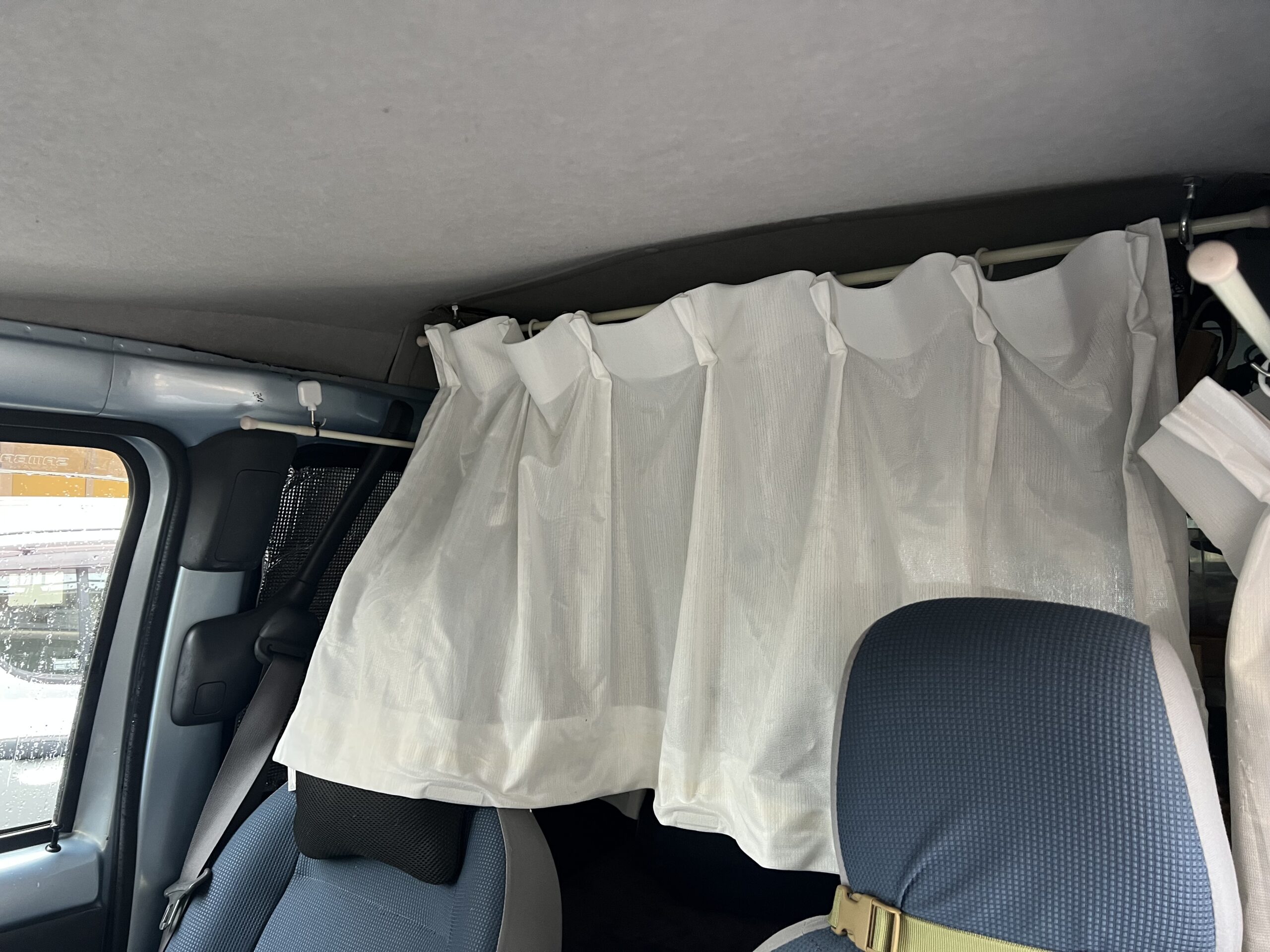自作キャンピングカー スバル サンバーディアスバン Tv2 車内用カーテン作ってみた いよっちvlog ブログ版
